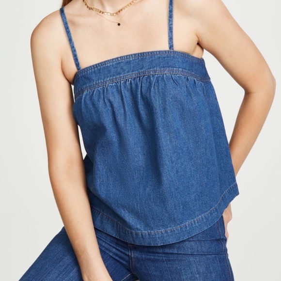 Madewell Tops - Madewell Convertible Tie-Back Top in Alberta Wash